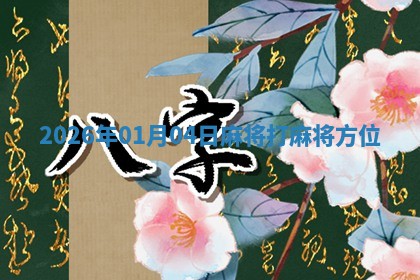 2026年01月04日麻将打麻将方位