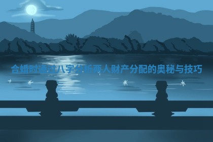 合婚时通过八字分析两人财产分配的奥秘与技巧