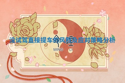 没试驾直接提车的风险及应对策略分析